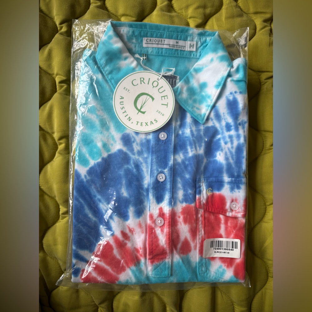 NWT Criquet Tie-dye Polo